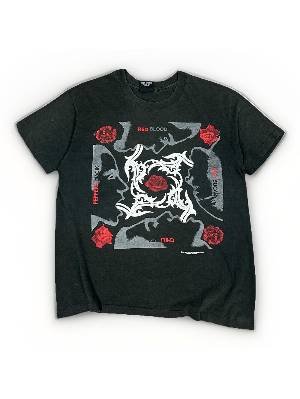Vintage Red Hot Chili Peppers Blood Sugar Sex Magik T Shirt GIANT large 1991 VTG